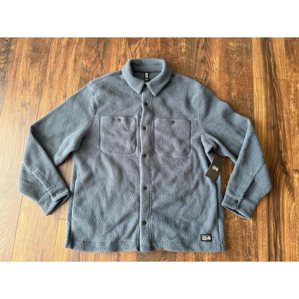 NEW Mountain Hardwear HiCamp Fleece Shacket Men’s XLarge Moon Blue